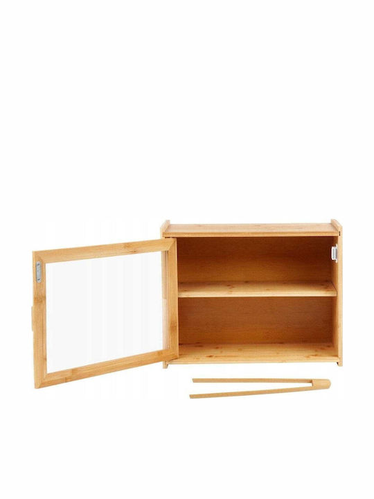 Vilde Ψωμιέρα με Καπάκι από Bamboo Διάφανη 40x20x31cm