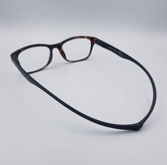 A-vision Reading Glasses +1.50 with Magnet in Brown color U420202-LG