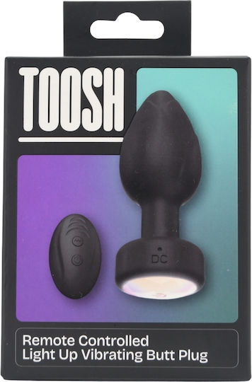 Toosh Anal Plug with Vibration Black