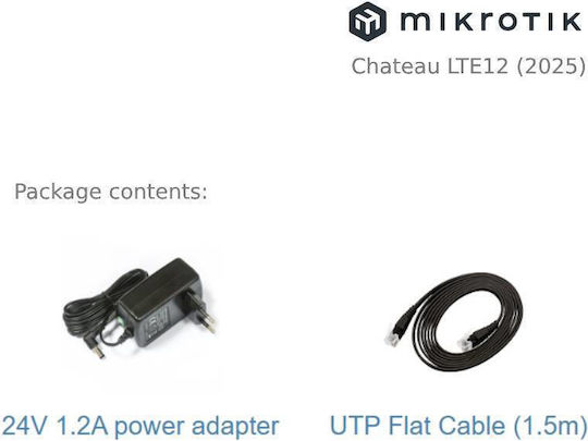 MikroTik Chateau LTE12 (2025) Access Point Wi‑Fi 5 Dual Band (2.4 & 5GHz)