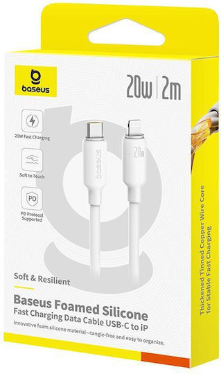 Baseus USB-C to Lightning Cable 20W White 2m