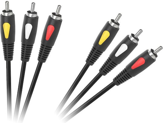 3rca-3rca Кабел 1.0м Cabletech Eco-line