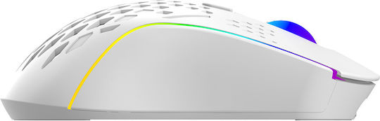 Buzz Ασύρματο RGB Gaming Ποντίκι 4800 DPI Λευκό