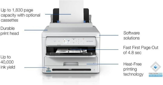 Epson PRO WF-M5399DW Έγχρωμoς Εκτυπωτής Laser