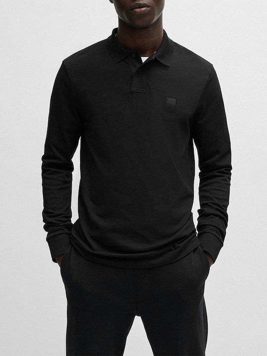 Polo Short Sleeve Black Blouse
