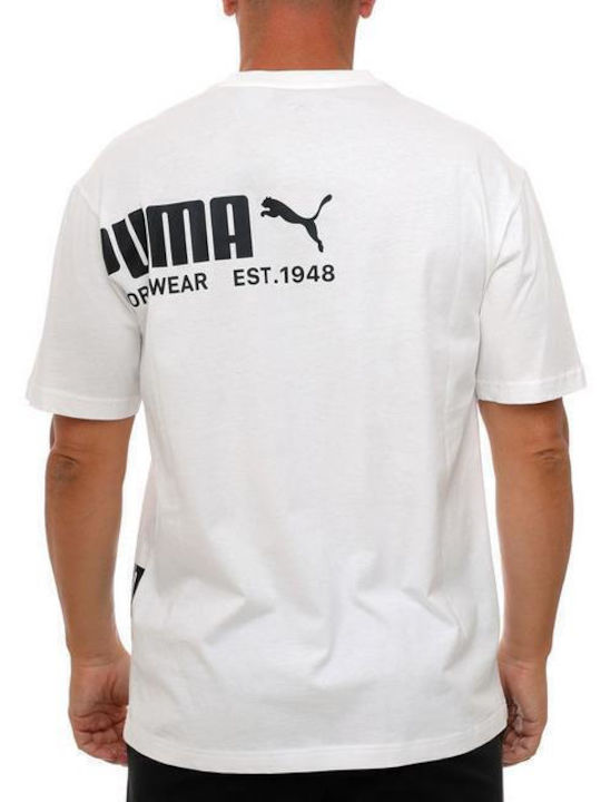 PUMA Athletic T-shirt White/black