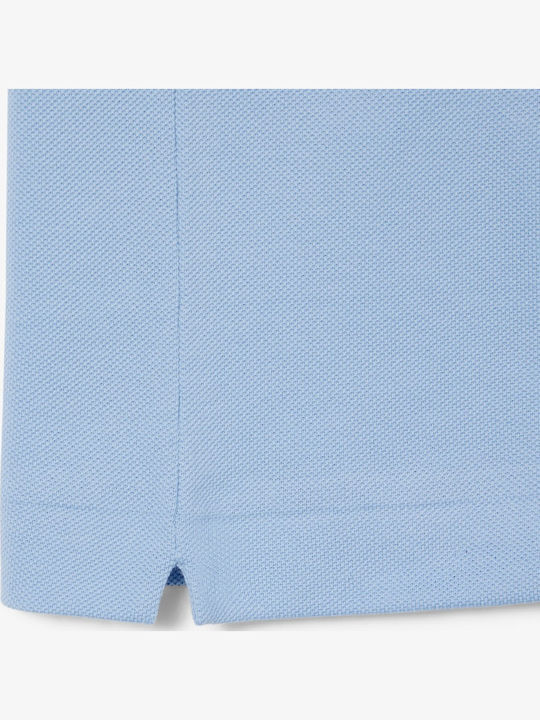 Polo Herrenbluse Kurzarm Hellblau