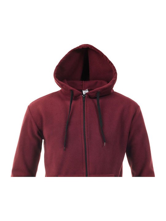 Men's Fleece Jacket Burgundy