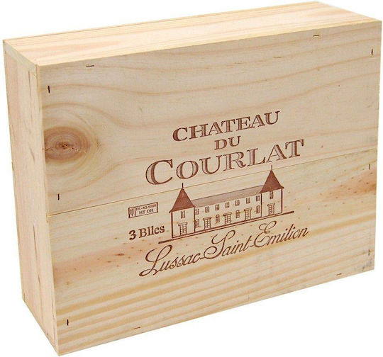 Chateau Du Courlat Wein Rot Trocken in Holzkiste 750ml