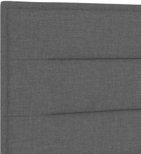vidaXL Fabric Bed Headboard Gray 144x128cm
