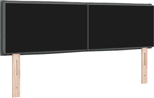 vidaXL Fabric Bed Headboard Gray 144x128cm