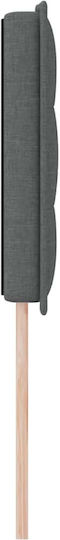 vidaXL Fabric Bed Headboard Gray 144x128cm