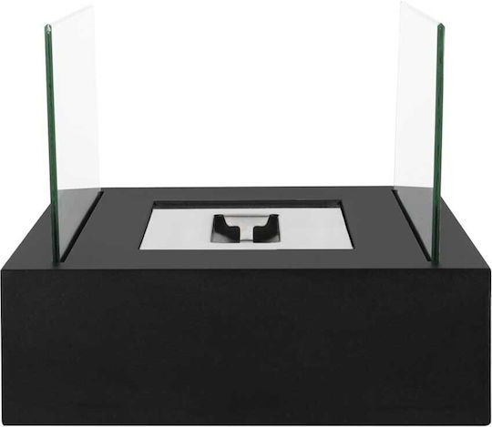 de birou Șemineu pe bioetanol Interior / Exterior Negru 35x18x15cm