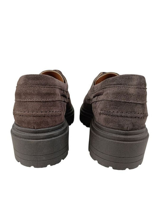 Γυναικεία Loafers σε Καφέ Χρώμα