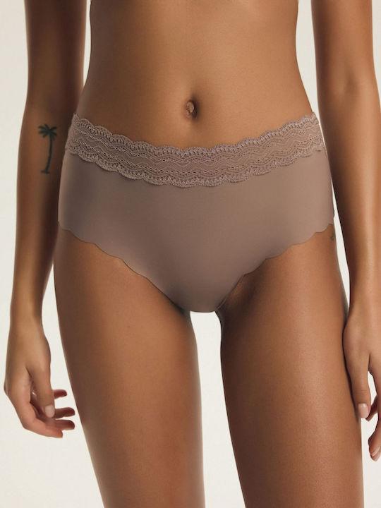 Polly High Waist Women's Slip 2Pack Beige