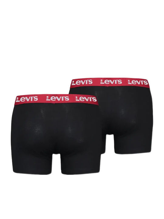 Herren Boxershorts Black-Red 1Packung