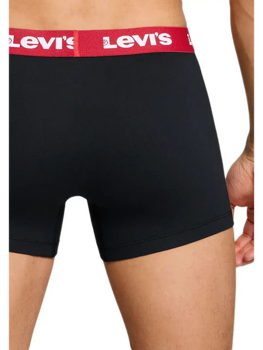 Herren Boxershorts Black-Red 1Packung