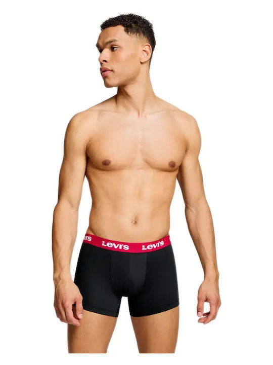 Herren Boxershorts Black-Red 1Packung