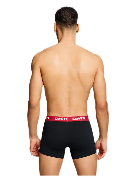 Herren Boxershorts Black-Red 1Packung
