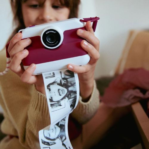 Kidywolf KDW-182693 Children's Camera with Thermal Printing Red