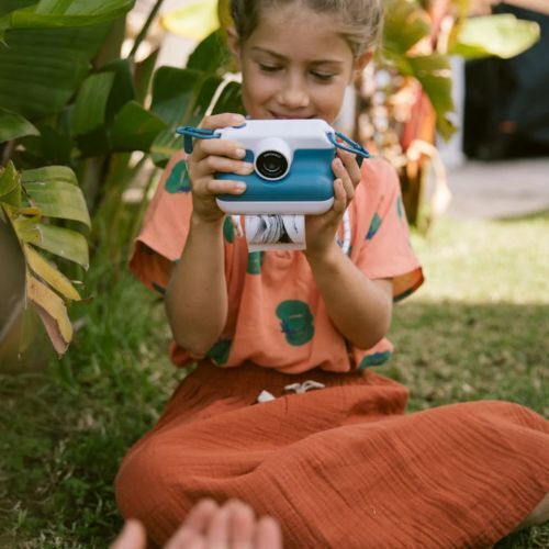 Kidywolf KDW-182709 Cameră Foto pentru Copii cu Imprimare Termică Albastră