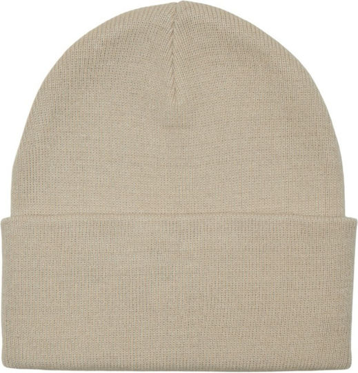 Beanie Beanie Knitted in Ecru color