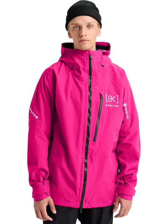 Burton 100021B69PRG Ανδρικό Μπουφάν Gore-Tex για Σκι & Snowboard Φούξια