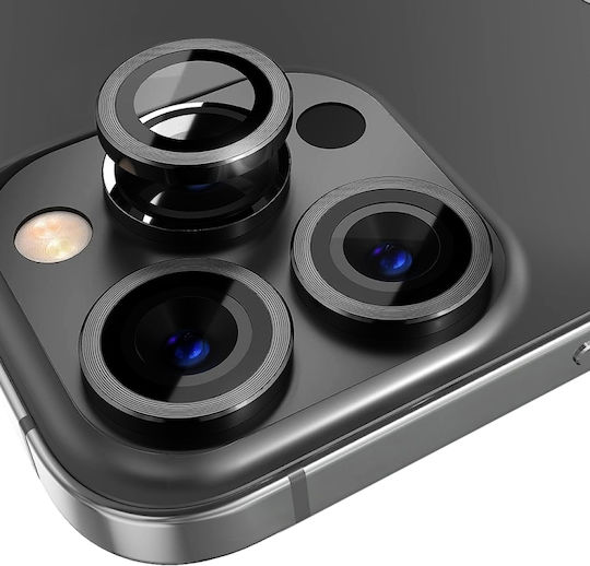 Iphone 13 Pro 13 Pro Max Northjo Protecție Lentilă Cameră Sticlă Temperată Folie Metalică Cd Vein Ring Neagră