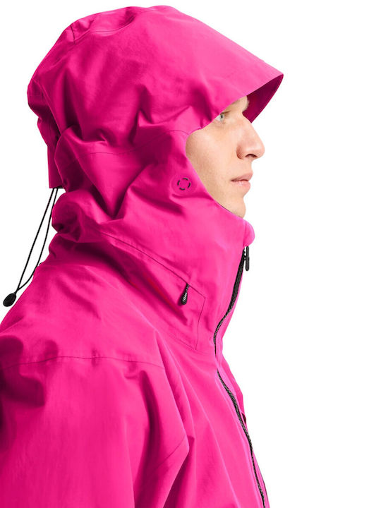 Burton 100021B69PRG Ανδρικό Μπουφάν Gore-Tex για Σκι & Snowboard Φούξια