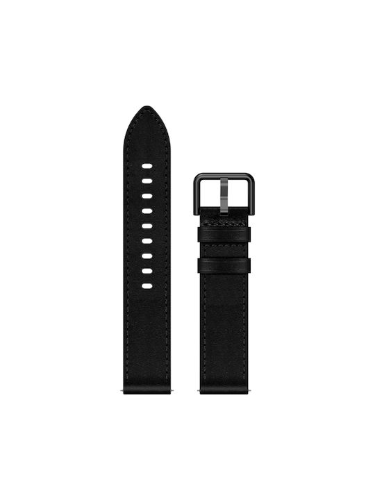 Samsung Galaxy Watch 42mm 20mm Sx Connector Metal Button Switch Leather Watch Band Black