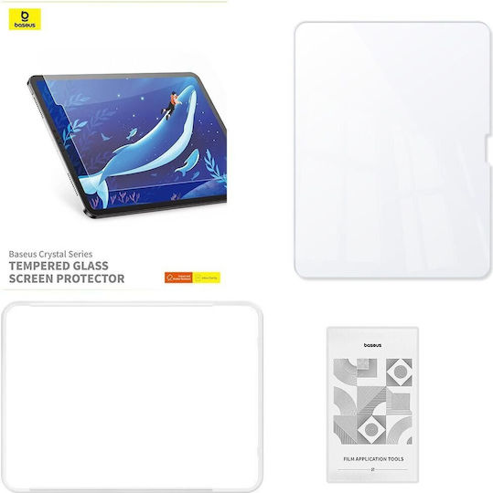 Baseus Закалено Стъкло Crystal Series Hd Ipad Air 11 Inch 2024/2025 Easy-fix P40012002201-02
