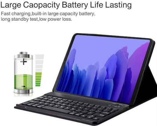 Калъф Bluetooth Клавиатура С Подсветка Lenovo Tab Plus 11.5 Tb-351 Черен