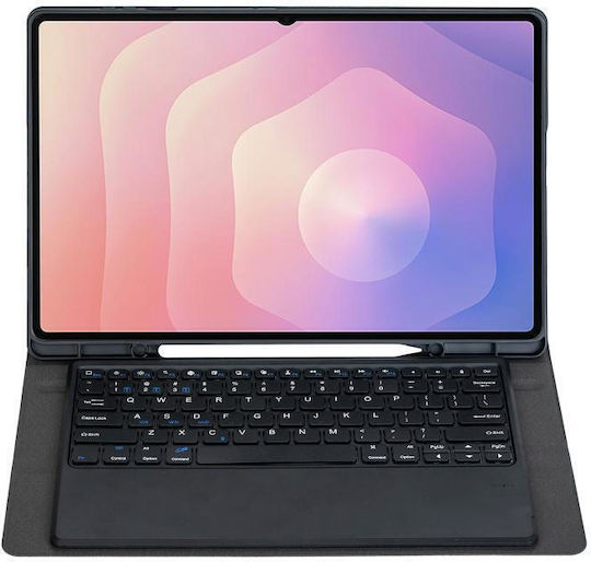 Tablet Hülle Abnehmbare Bluetooth Tastatur Stifthalter Samsung Galaxy Tab S11 Ultra 14.6 Schwarz