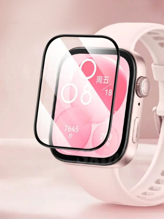 3d Tempered Pet Glass Huawei Watch Fit 3 4 4 Pro Black Oem