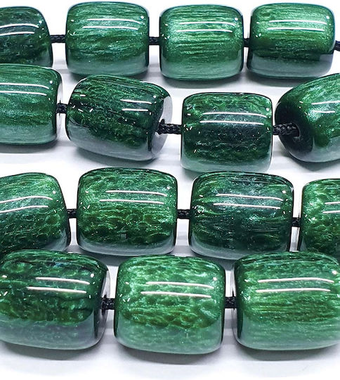 Roloi Komboloi Resin Worry Beads with 17 Beads Green 28cm