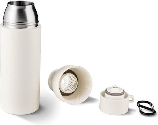 Troika Flasche Thermosflasche Rostfreier Stahl 550ml Weiß