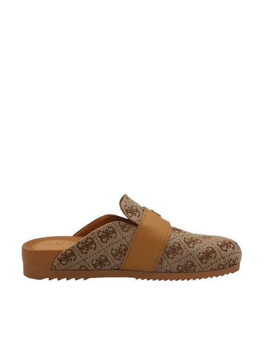 Guess Women's Leather Anatomic Clogs Brown Guess Women's Leather Anatomic Clogs Brown