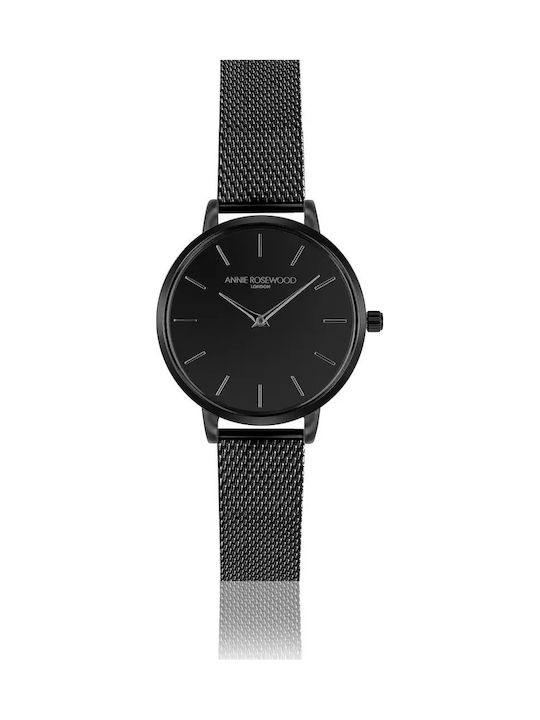 Annie Rosewood Women's Watch with Black Fabric Strap