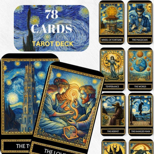 Κάρτες Ταρώ Van Gogh Tarot 10,5cm 78 Εικονογραφημένες Κάρτες