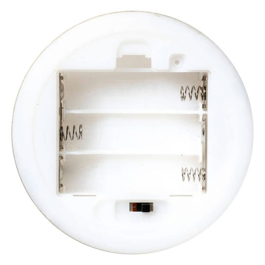 Illuminated Santa Claus Battery White 15x9x9cm