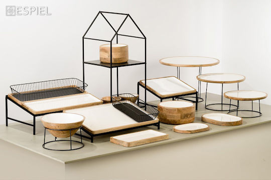 Espiel Buffet Display Stand Metallic 24cm 2pcs