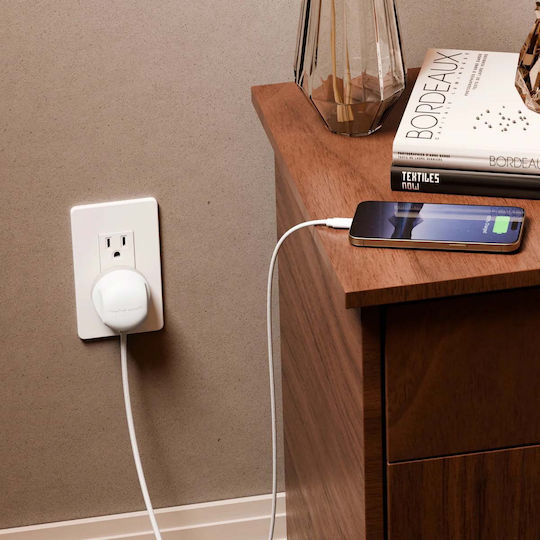 Twelve South Încărcător cu Cablu Integrat USB-C 30W Livrarea energiei Albς