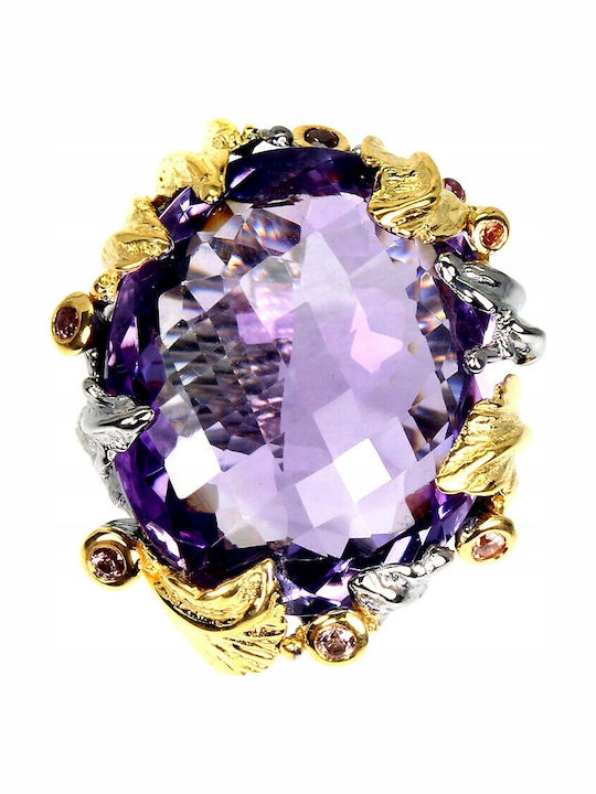 Amethyst Ring 27.83 925 Size 14.5 Certificate