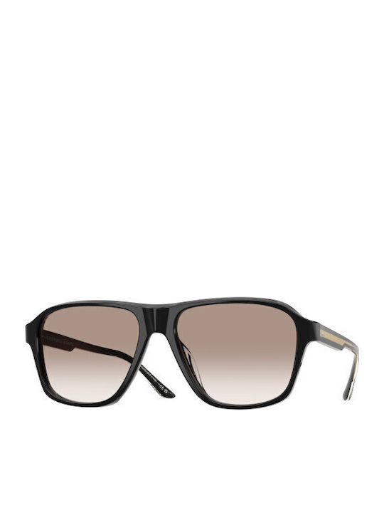 Oliver Peoples Unisex Sonnenbrille mit Schwarz Kunststoff Gestell und Schwarz Verlaufsfarbe Linse