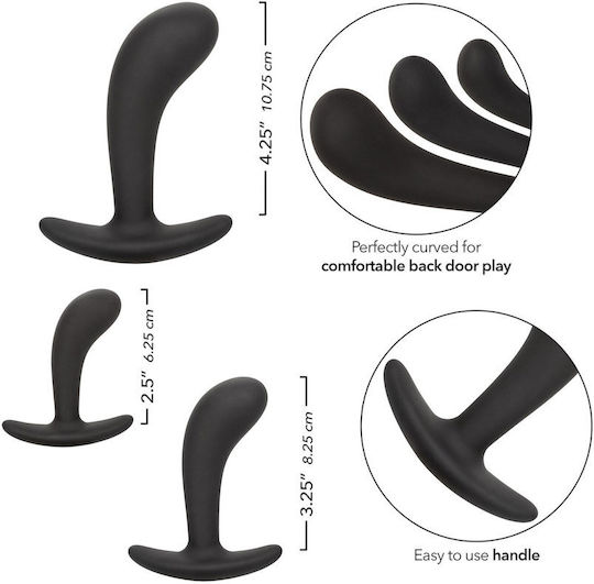 Calexotics Πρωκτικές Σφήνες Σετ Μαύρες
