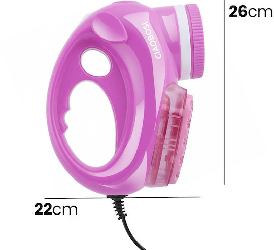Avizar Electric Lint Fuzz Shaver Stainless Steel Blades Grid Pink