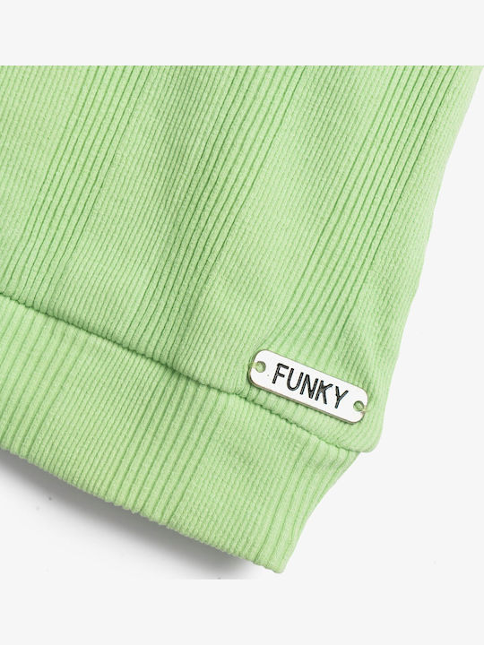 Funky Kids Set with Shorts Green 2 Pieces