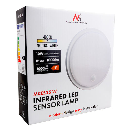 Maclean Energy Lumină de exterior montată pe perete LED IP65 10W