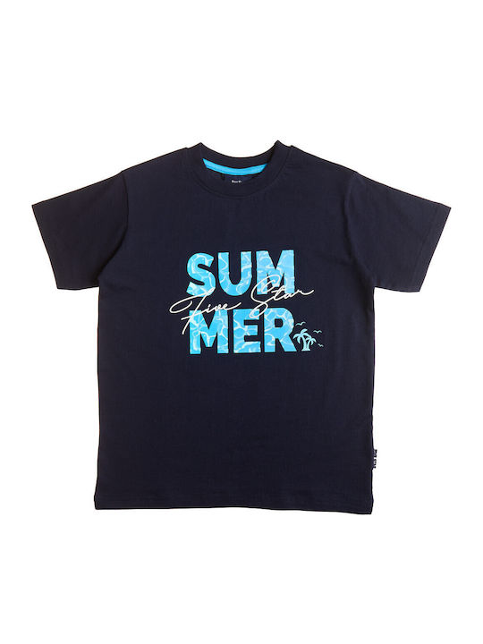Kinder-Set mit Shorts Sommer 2Stück Marineblau