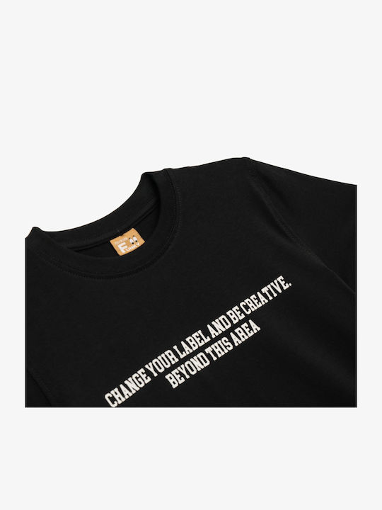 Funky Kinder-T-Shirt Schwarz